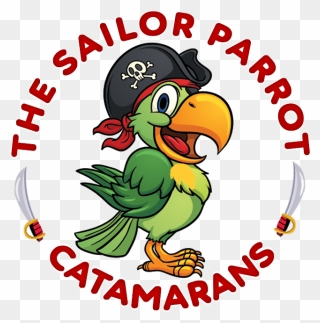 The Sailor Parrot Catamarans - Cartoon Clipart