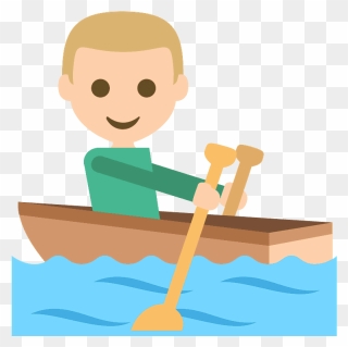 Person Rowing Boat Emoji Clipart - Emoji - Png Download