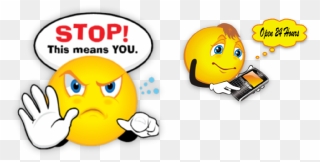 Stop This Means You Smiley Clipart