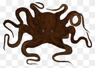 Kraken Clip Art Wall Decal Sticker Octopus - Octopus - Png Download