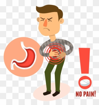 Transparent Stomach Ache Clipart - Gas In Stomach Clipart - Png Download