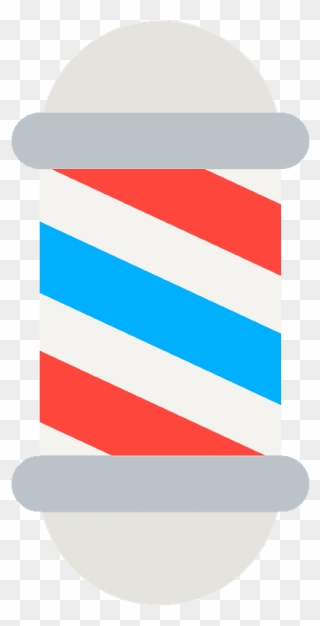 Barber Pole Emoji Clipart - Simbolo De Barberia Png Transparent Png