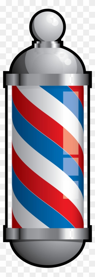 Transparent Barber Shop Pole Png - Barber Pole Transparent Background Clipart