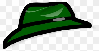 Nicubunu Green Fedora Clipart - Png Download