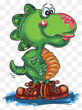 Buzzy"s Dino Logo - Cartoon Clipart