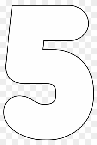 Number 5 Transparent Image Icon In Alpha Png Format - Number 5 Bubble Letter Clipart