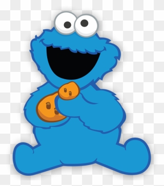 Stickers For Kids - Cookie Monster Png Cartoon Clipart
