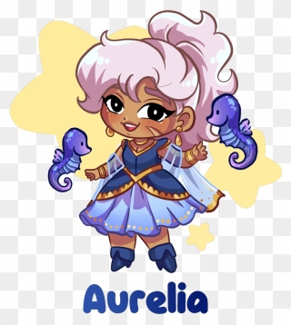 “sea Life Of The Stars Realm Aurelia ” - Cartoon Clipart