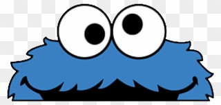 #cookiemonster #cookie #monster #blue #blueaesthetic - Png Cookie Monster Clipart