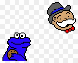 Pixel Art Cookie Monster Clipart
