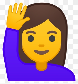 Transparent Raised Hand Clipart - Raise Your Hand Icon - Png Download