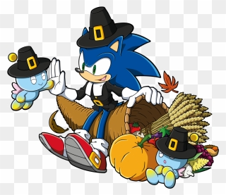 Thanksgiving Objects Clipart Clip Art Freeuse Thanksgiving - Sonic The Hedgehog Thanksgiving - Png Download