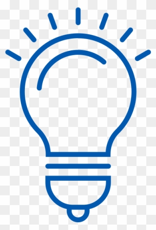 Thinking Light Bulb Icon Clipart
