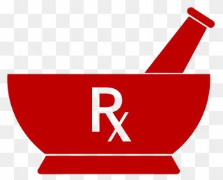 Rx Merchandise Red - Mortar And Pestle Pharmacy Logo Clipart