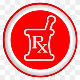 Rx Outline Mortar Pestle - Rx Symbol Clipart