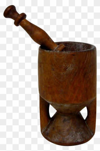 Vintage African Mortar & Pestle - Chair Clipart