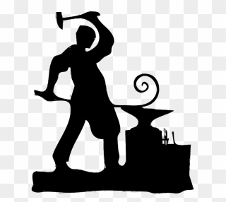 Blacksmith Silhouette Png File - Blacksmith Png Clipart