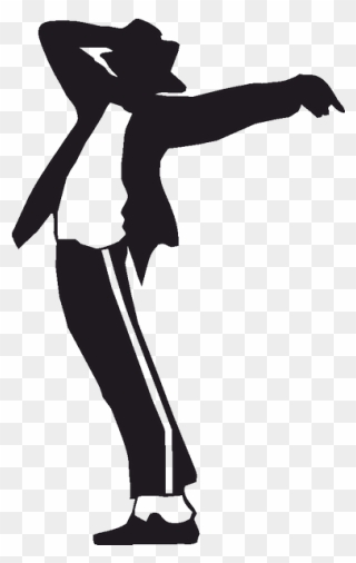 Moonwalk Dancer Silhouette - Michael Jackson Dance Pose Clipart