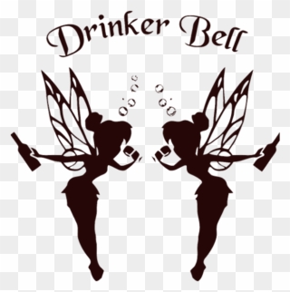 Drinkerbell Clipart Svg Library Download Drinkerbell - Tinkerbell Silhouette - Png Download