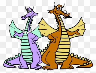 Mom And Dad Dragon - Dragon Clipart