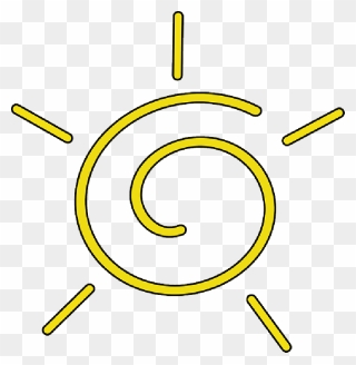 Black, Outline, Symbol, Yellow, Sun, White, Cartoon - Sun Clipart With No Background - Png Download