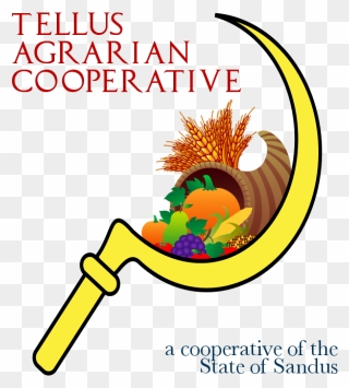 The Logo Of Tellus Agrarian Cooperative Clipart