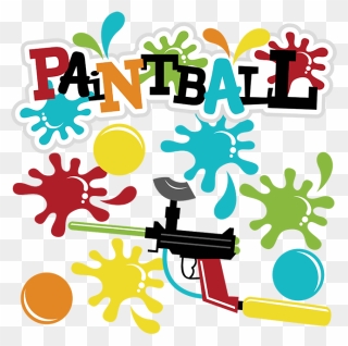 Paintball Cliparts - Clip Art Paint Ball - Png Download