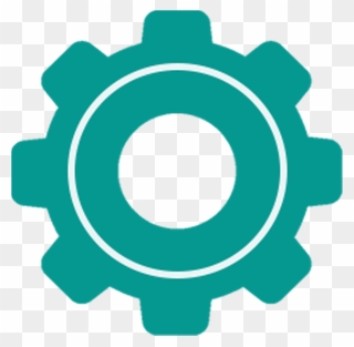 Blue Sprocket Icon Clipart