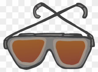 Sunglasses Linda Kim - Goggles Clipart Black And White - Png Download