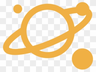 Planet Saturn Logo Clipart