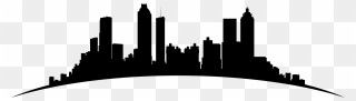 Atlanta Skyline Silhouette Clipart