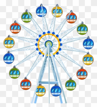 Transparent Ferris Wheel Clipart - Circle Made Of Hearts - Png Download