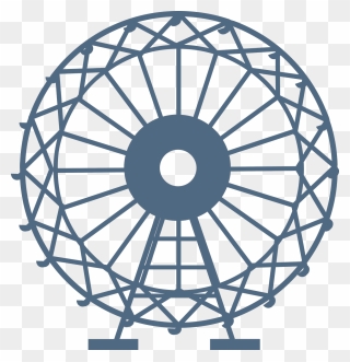 Transparent Ferris Wheel Png - Vector Graphics Clipart