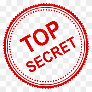 4 Top Secret Stamp Vector - Circle Clipart