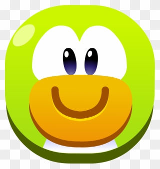 Clip Art Download Green Club Penguin Island Help - Emoji Club Penguin Island - Png Download