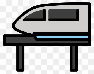 Monorail Emoji Clipart - Png Download