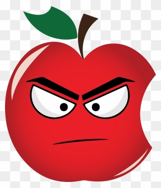 Angry Apple Clipart