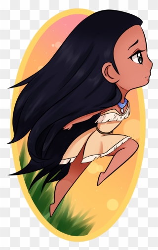 Pocahontas Transparent Anime - Disney Princesses Drawings Clipart - Png Download