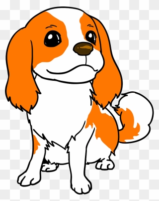 Cavalier King Charles Spaniel Clipart - キャバリア キング チャールズ スパニエル の イラスト - Png Download