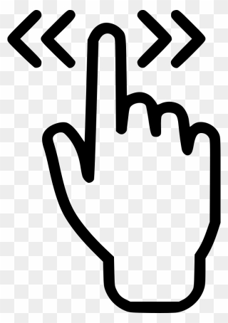 Pointing Clipart Finger Touch - Touch Screen Finger Icon Png Transparent Png
