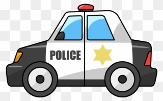 Clipart Car Cartoon - Police Car Clipart Transparent - Png Download
