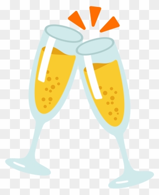 Engagement Clipart Champagne Glass, Engagement Champagne - Champagne New Year Png Transparent