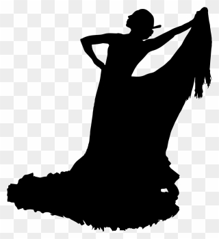 Dance Transparent Flamenco - Silhouette Flamenco Dance Clipart