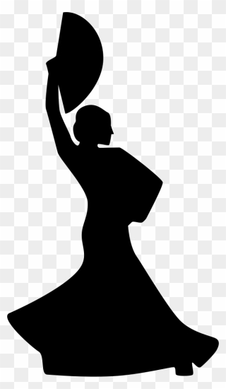 Flamenco Dancer - Traditional Dance Icon Png Clipart