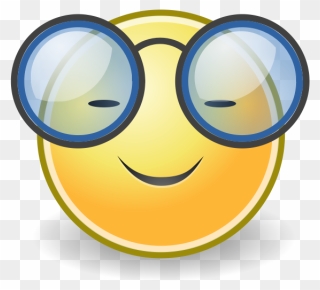 Tango Face With Glasses - Smiley Face With Goggles Clipart