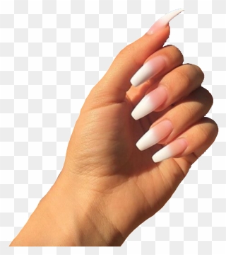 Acrylic Nails Png Download Image - Hand With Acrylic Nails Clipart