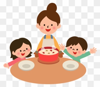 Ragout Stew Family Meal Clipart - Cartoon Picture Of Child Baking A Cake - Png Download