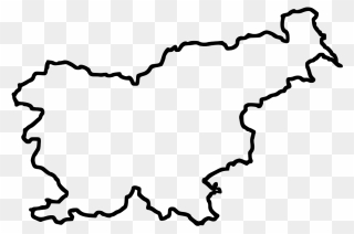 Blank Map Of Slovenia Clipart