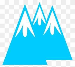 Blue,triangle,angle - Glacier Clip Art - Png Download