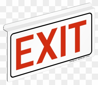 Exit Sign With No Background Clipart
